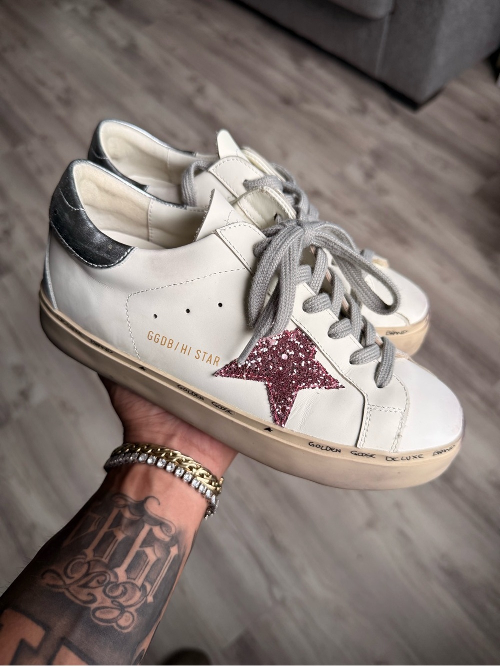 Golden Goose Women’s Hi Star Shoes size 36 US size 6